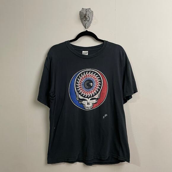 Vintage Other - Y2K Vintage Gildan L short sleeve T-shirt eye skull Grateful Dead band tee black